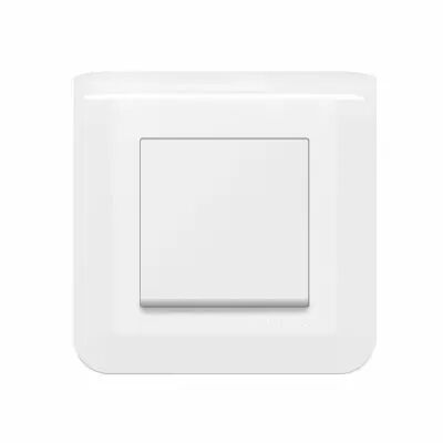 Interrupteur ou va-et-vient Mosaic 10A blanc complet avec plaque (099200)