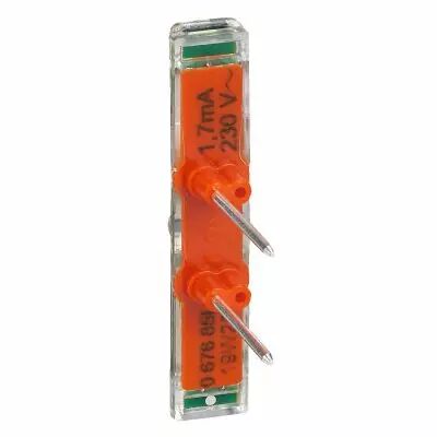 Voyant t�moin Mosaic Easy-Led 230V avec rep�re orange (099491)