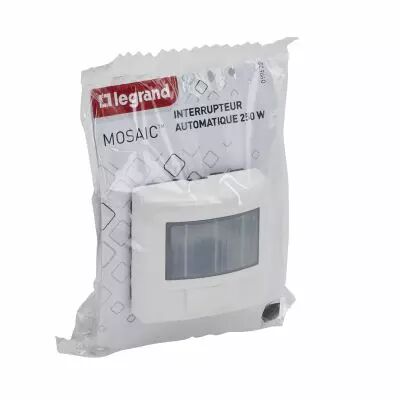 Interrupteur automatique Mosaic sans neutre 2 modules - blanc (099622)
