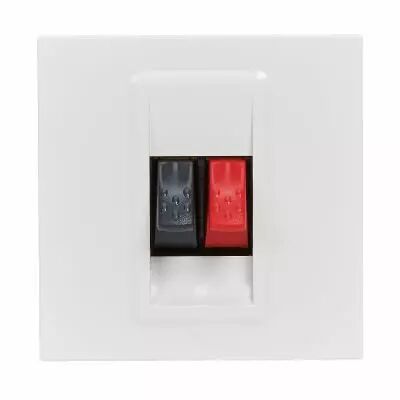 Prise haut-parleur Mosaic 2 modules - blanc (099649)