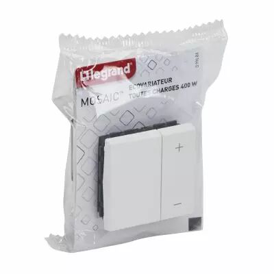 Variateur toutes lampes Mosaic 2 modules - blanc (099686)