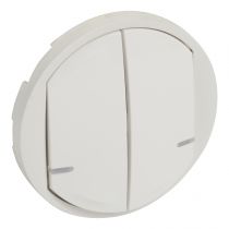 Enjoliveur Céliane with Netatmo pour inter double connecté/cde sans fil - blanc (064816)