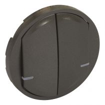 Enjoliveur Céliane with Netatmo inter double connecté/cde sans fil - graphite (064836)