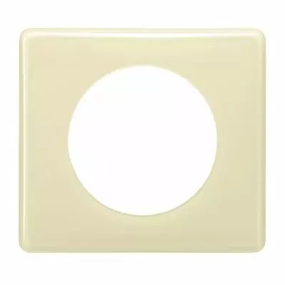 plaque c�liane laqu� 1 poste - finition ivoire (066621)