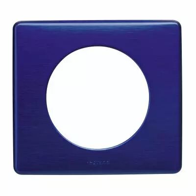 Plaque C�liane M�tal 1 poste - finition Nuit d'Encre (068781)