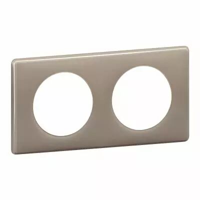 Plaque C�liane - Laqu� Galet - 2 postes (098824)