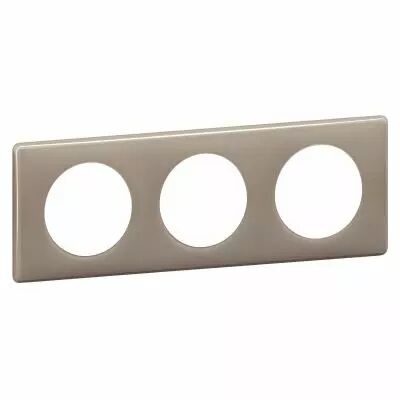 Plaque C�liane - Laqu� Galet - 3 postes (098825)