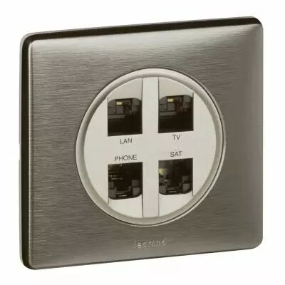 Plaque C�liane - M�tal Tungst�ne - 1 poste (098853)