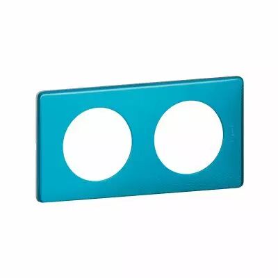 Plaque C�liane - M�tal Blue Snake - 2 postes (098876)