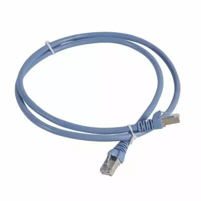 Cordon Linkeo cat�gorie6 FTP - PVC bleu/vert - longueur 1m (632760)