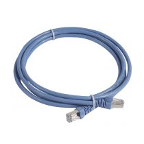 Cordon Linkeo catégorie6 FTP - PVC bleu/vert - longueur 2m (632761)