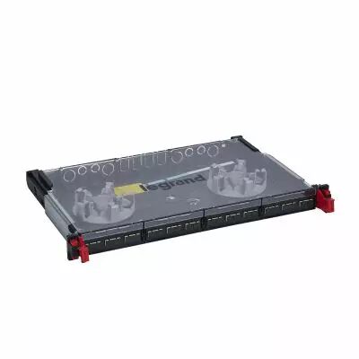 Tiroir optique modulaire coulissant 19pouces LCS�+12connect SC duplex multimodes (032102)