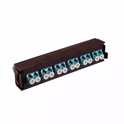 Bloc fibre optique multimodes LCS� LC duplex pour 12 fibres multimodes - aqua (032137)