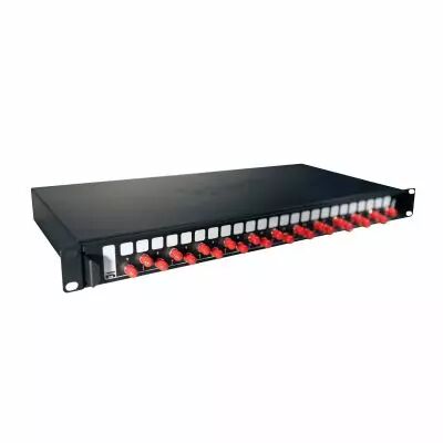 Tiroir optique coulissant 19pouces LCS� �quip� de 24 connecteurs ST multimodes (032163)