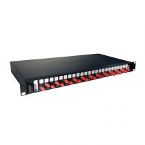 Tiroir optique coulissant 19pouces LCS³ équipé de 24 connecteurs ST multimodes (032163)