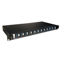 Tiroir optique coulissant 19pouces LCS³ avec 12 connecteurs SC duplex monomode (032164)