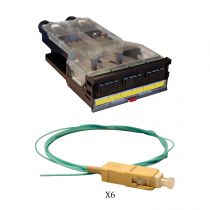 Cassette LCS³ fibre optique avec bloc SC duplex 6fibres multimode 50/125?m (032180)