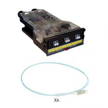 Cassette LCS³ fibre optique avec bloc LC duplex 6fibres multimode 50/125?m (032181)