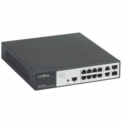 Switch 19pouces Ethernet PoE LCS� 10 ports RJ45 (8 ports PoE+) 1Gb manageable (033490)