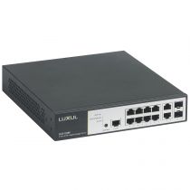 Switch 19pouces Ethernet PoE LCS² 10 ports RJ45 (8 ports PoE+) 1Gb manageable (033490)