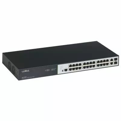 Switch 19pouces Ethernet PoE LCS� 26 ports RJ45 (24 ports PoE+) 1Gb manageable (033492)