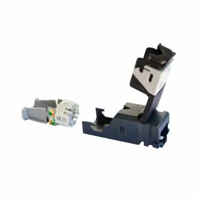 Lot de 6 connecteurs RJ45 cat.5e LCS� pour panneau brassage UTP droit et angle (033753)