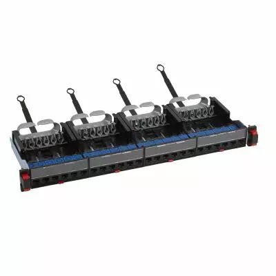 Panneau brassage droit 19pouces 1U LCS� cat�gorie6 avec 24 connecteurs RJ45 UTP (033760)