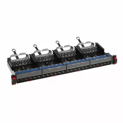 Panneau brassage droit 19pouces 1U LCS� cat�gorie6 avec 24 connecteurs RJ45 STP (033762)