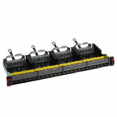 Panneau de brassage droit 19pouces 1U LCS� cat6A avec 24 connecteurs RJ45 UTP (033770)