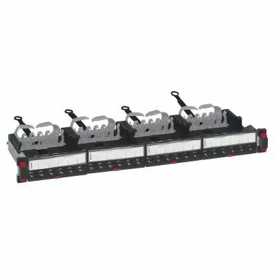 Panneau de brassage droit 19pouces 1U LCS� cat6A avec 24 connecteurs RJ45 STP (033772)