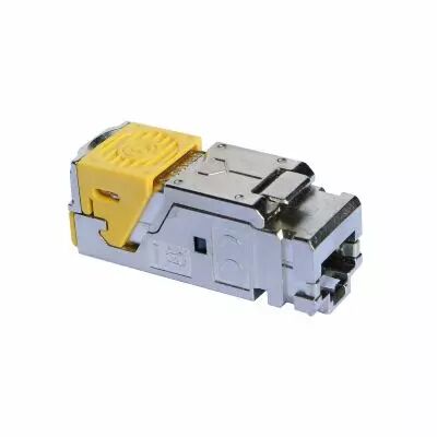 Lot de 6 connecteurs RJ45 cat.6A LCS� pour panneau brassage STP droit et angle (033775)