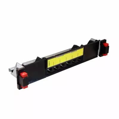 Panneau de brassage 10pouces droit 1U � �quiper 6 connecteurs RJ45 cat5e � cat8 (033798)