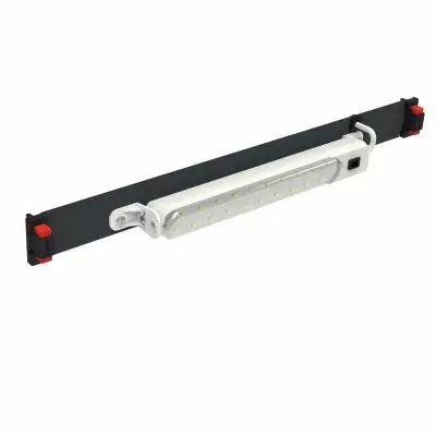 Panneau 1U m�tal 19pouces �quip� d'un kit d'�clairage et inter avec tube LED 8W (046491)