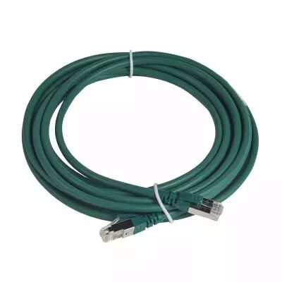 Cordon de brassage RJ45 - LSOH- cat.6A - 100 ohms - S/FTP blind�- L. 5 m -vert (051869)