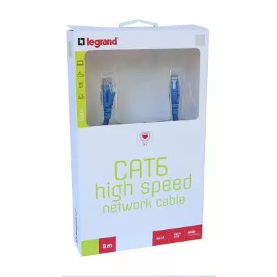 Cordon Ethernet 5M CAT. 6 U/UTP PVC (090993)