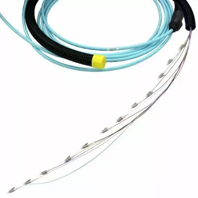 Lien pr�connectoris� fibre LCS� OM3 structure serr�e 12LC-12LC longueur 10m�tres (132061)