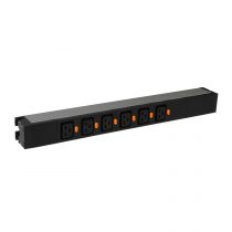 PDU standard 19pouces 1U LCS³ - 6xC19 verrouillables + raccordement bornier (646807)