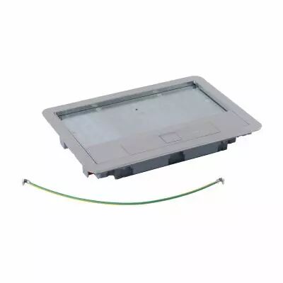 Couvercle m�tal rev�tement inox boite de sol version standard 8 ou 12 modules (088003)