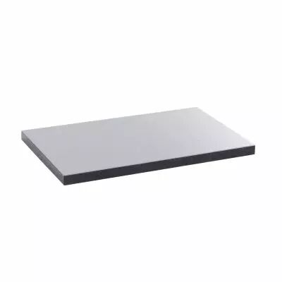 Plaque de finition couvercle m�tal finition inox - boite de sol std 12/18 mod (088046)
