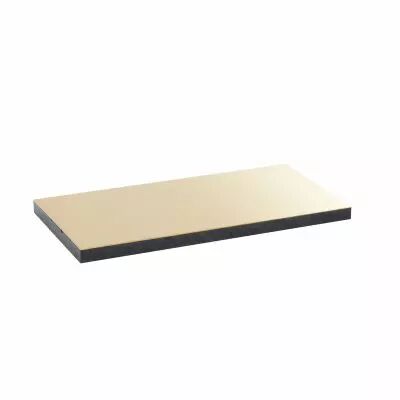 Plaque de finition - couvercle m�tal laiton inox - boite de sol std 8/12 modules (088048)