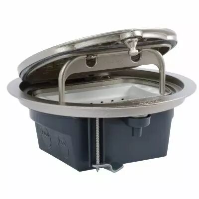 Bo�te de sol IP66 4 modules avec couvercle sur charni�re - inox (088064)