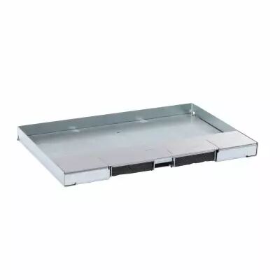 Couvercle m�tal rev�tement inox boite de sol version affleurante 8 ou 12 modules (088103)