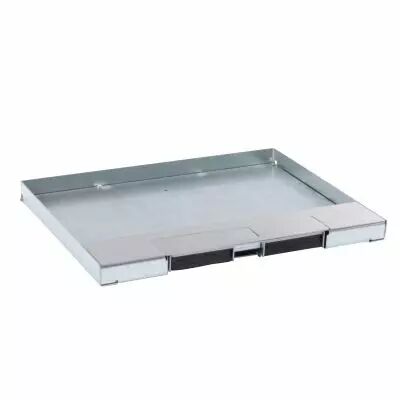 Couvercle m�tal rev�tement inox - boite de sol affleurante 12/18 modules (088104)