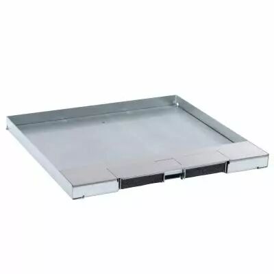 Couvercle m�tal rev�tement inox boite de sol version affleurante 16/24 modules (088105)