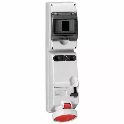 Coffret P17 IP66A - interrupteur + prise 63A 3P+T - 380V~ � 415V~ - 50Hz � 60Hz (058918)