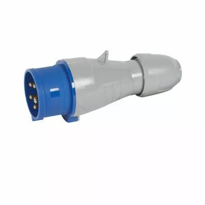 Fiche droite 16A 4P+T 200/250V IP44 (555126)