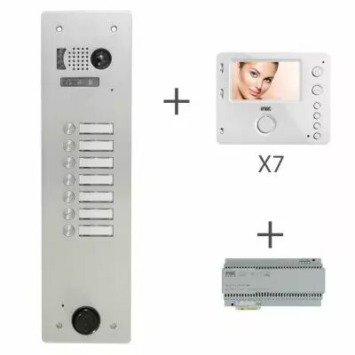 Kit Video Alu 1R 7 Bp 2 Voice Programm� (KV83/107)