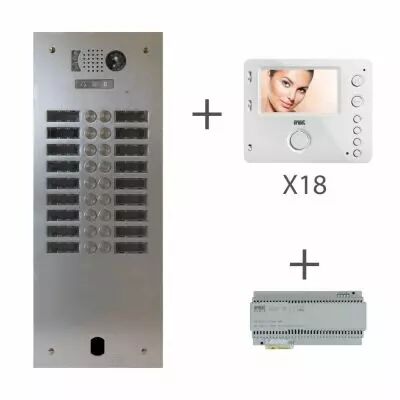 Kit Video Alu 2R 18 Bp 2 Voice Programm� (KV83/218)