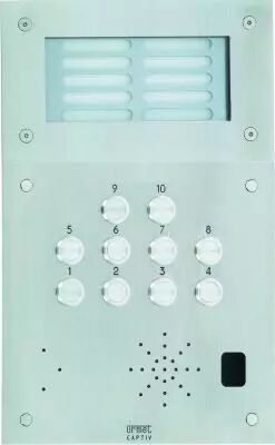 Plaque Inox 10Bp+Grav+Ecl (52010G)