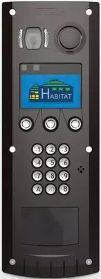 Plaque Hbs Zamac Noir Vigik Plat (PHBSZNLP)